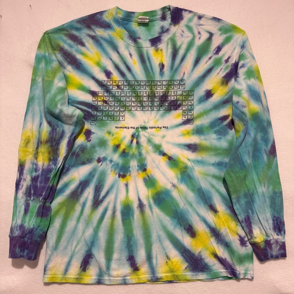 Periodic Table of Elements Tiedye T shirt LARGE‎